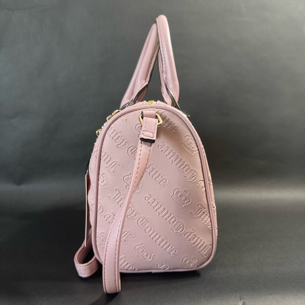 Juicy Couture Not Your Babe Satchel Crossbody Bag Color Dusty Blush - Picture 3 of 6